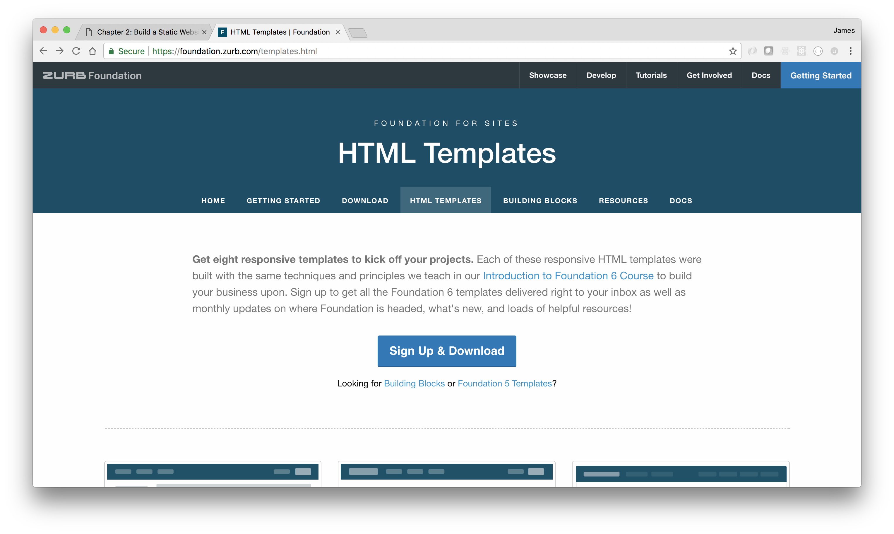 foundation templates