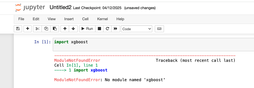 jupyter error